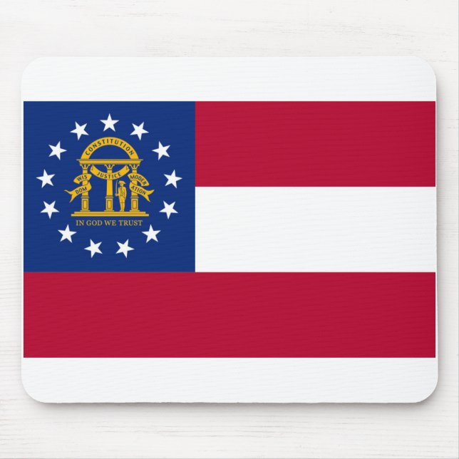 Georgia flag mouse pad (Front)