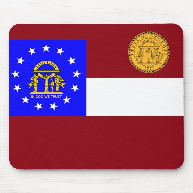 Georgia flag mouse pad (Front)
