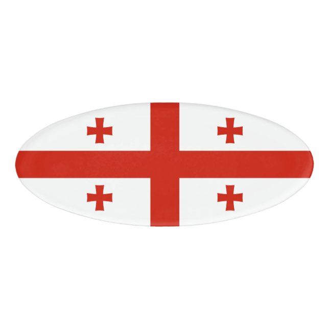Georgia flag name tag (Front)