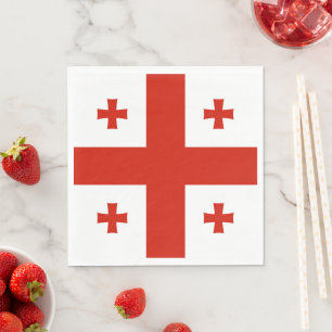 Georgia flag napkin