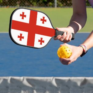 Georgia flag pickleball paddle