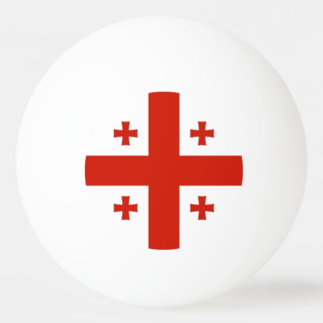 Georgia flag ping pong ball (Front)