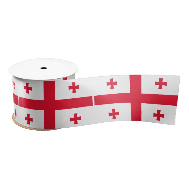 Georgia Flag Satin Ribbon (Spool)