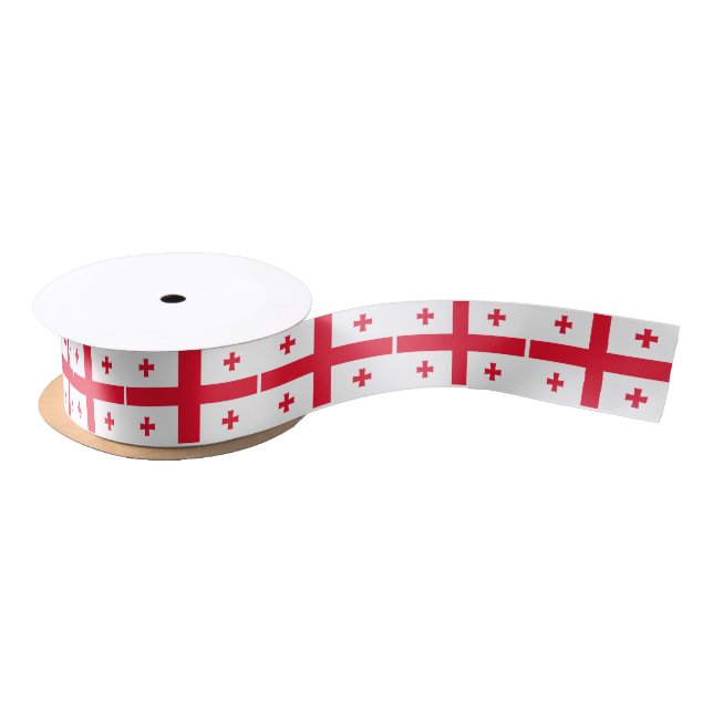 Georgia Flag Satin Ribbon (Spool)