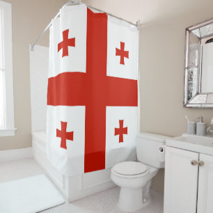 Georgia flag shower curtain