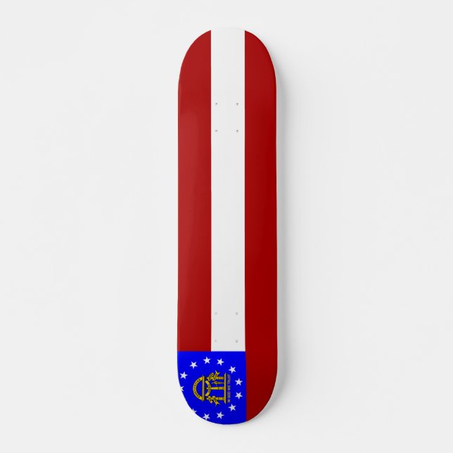 Georgia flag skateboard (Front)