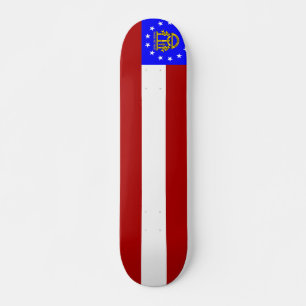 Georgia flag skateboard