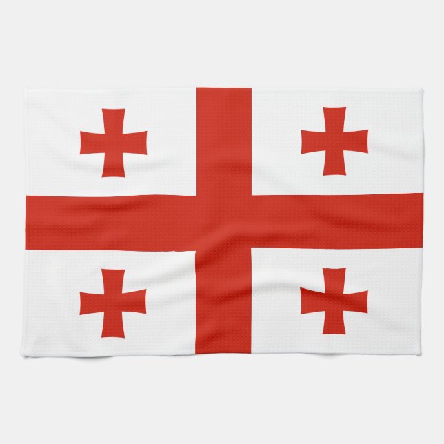 Georgia flag tea towel (Horizontal)