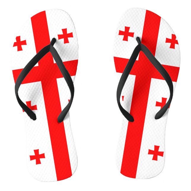 Georgia Flag Thongs (Footbed)