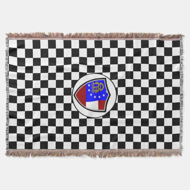 Georgia flag throw blanket (Front)