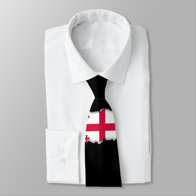 Georgia Flag Tie (Tied)