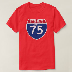 Georgia GA I-75 Interstate Highway Shield - T-Shirt