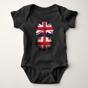 Georgia Georgian British UK United Kingdom Britain Baby Bodysuit