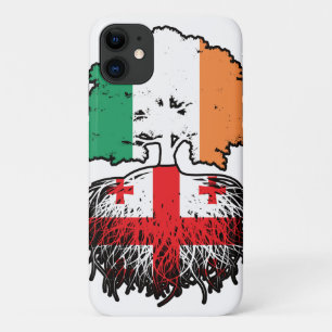 Georgia Georgian Irish Ireland Tree Roots Flag iPhone 11 Case