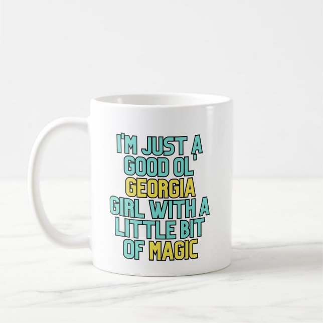 Georgia Girls Are Magic Southern Witchy Humour Coffee Mug (Left)