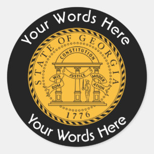 Georgia Great Seal Custom Sticker