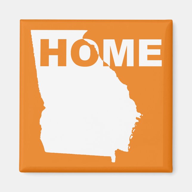 Georgia Home Away From State Fridge Magnet (Front)