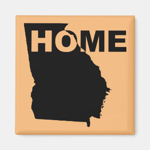 Georgia Home Away From State Fridge Magnet