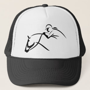 Georgia Horseback - White Silhouette Trucker Hat