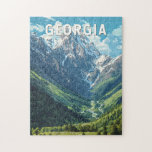 Georgia Illustration Travel Art Vintage Jigsaw Puzzle<br><div class="desc">Georgia retro vector travel design. From the cobbled streets of Tbilisi to the soaring peaks of the Caucasus,  Georgia offers a uniquely diverse and welcoming travel experience.</div>