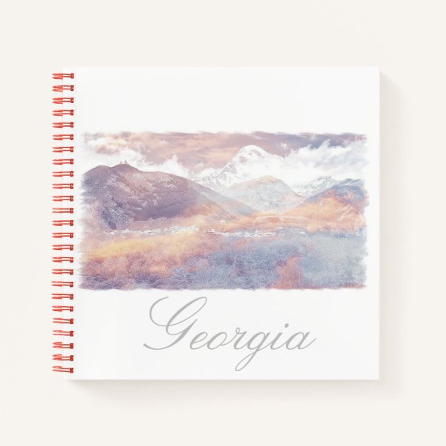 Georgia Kazbegi Architecture Nature Notebook (Front)