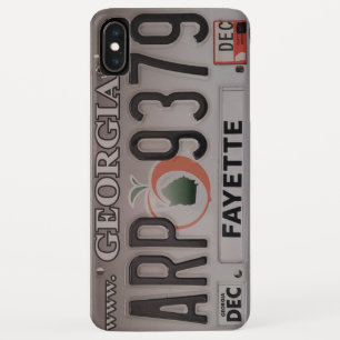 Georgia license plate phone case. iPhone XS max case