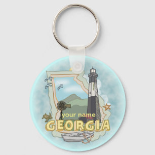 Georgia Lighthouse  keychain
