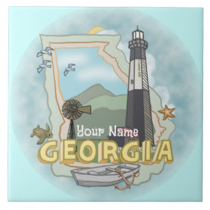Georgia Lighthouse  tile