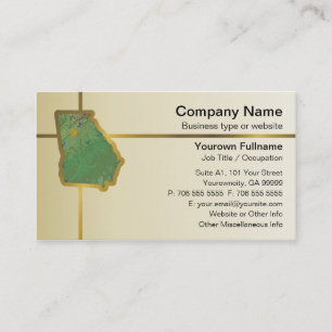 Georgia Map Business Card