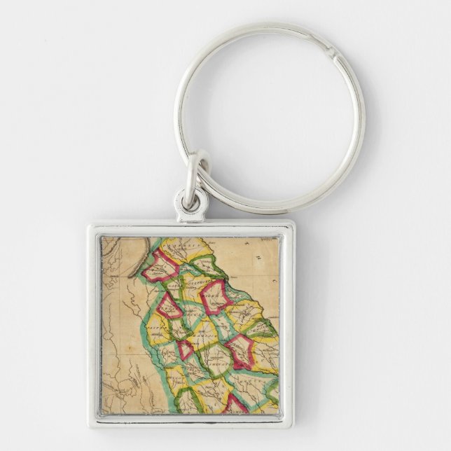 Georgia Map Key Ring (Front)