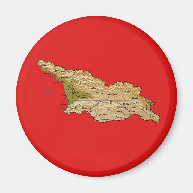Georgia Map Magnet (Front)