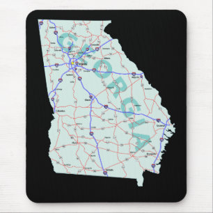 Georgia Map Mousepad