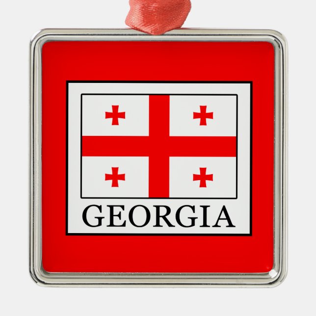 Georgia Metal Ornament (Front)