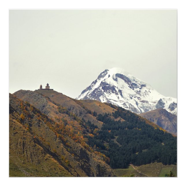 Georgia, mount Kazbegi Photo Print (Front)