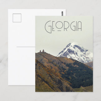 Georgia, mount Kazbegi Postcard