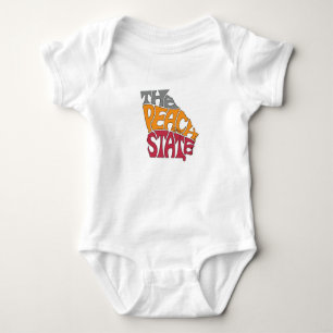 Georgia Nickname Word Art Baby Bodysuit