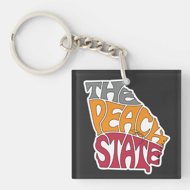 Georgia Nickname Word Art Key Ring (Front)