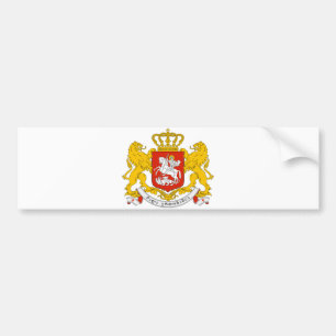 Georgia Official Coat Of Arms Heraldry Symbol Bumper Sticker