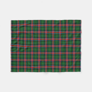 Georgia official state tartan fleece blanket