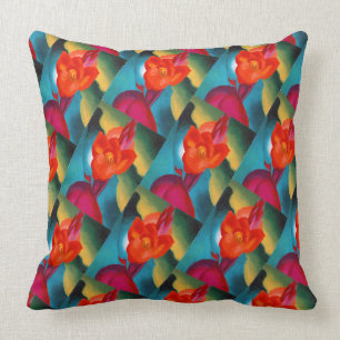 Georgia O'Keefe 1919 Red Canna Cushion