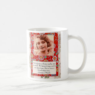 Georgia O'Keefe Friendship Quote Collage Mug