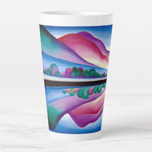 Georgia O'Keeffe, Lake George Reflection (1921) Latte Mug