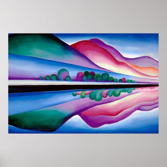 Georgia O'Keeffe, Lake George Reflection (1921) Poster (Front)