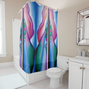 Georgia O'Keeffe, Lake George Reflection (1921) Shower Curtain