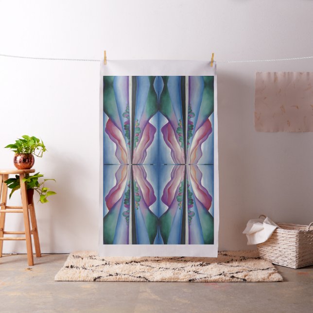 Georgia_O'Keeffe - Lake George Reflection Fabric (In Situ)