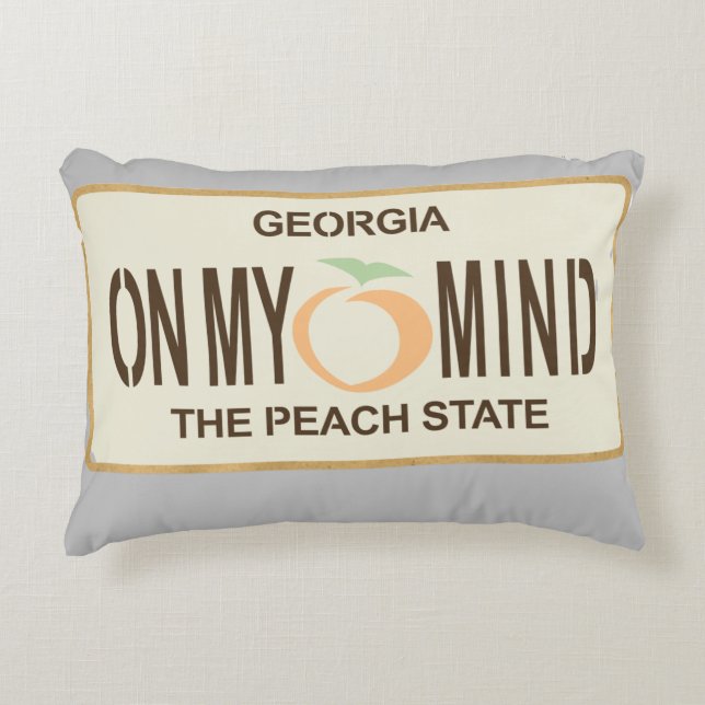 Georgia on my mind decorative cushion (Front)