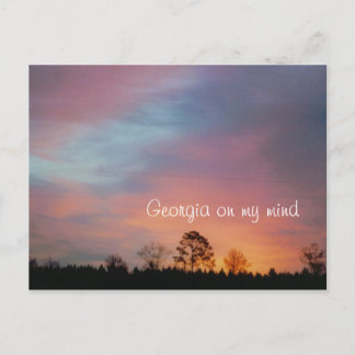Georgia on my mind postcard
