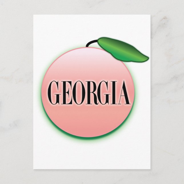 Georgia Peach Airbrush Postcard (Front)