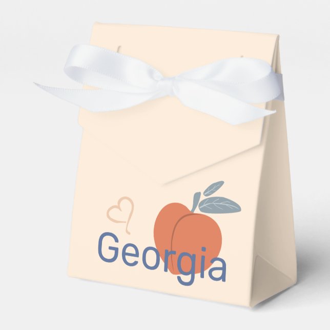 Georgia Peach Favour Box (Front Side)