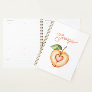 Georgia Peach Heart Fruit Planner
